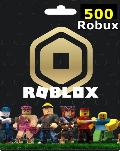 Cartão Roblox 500 Robux - Cartão Presente Roblox - Corre Que Ta